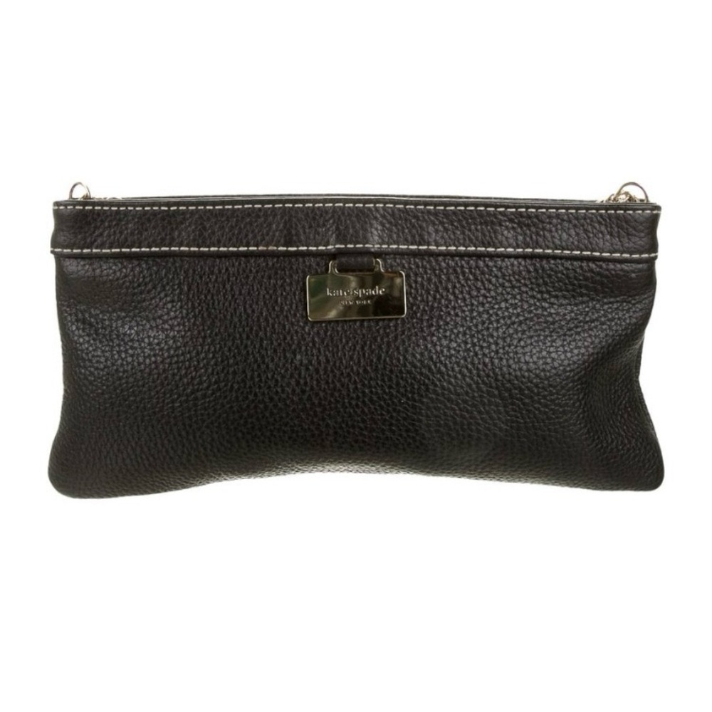 Kate Spade Chain-Link Leather Clutch
